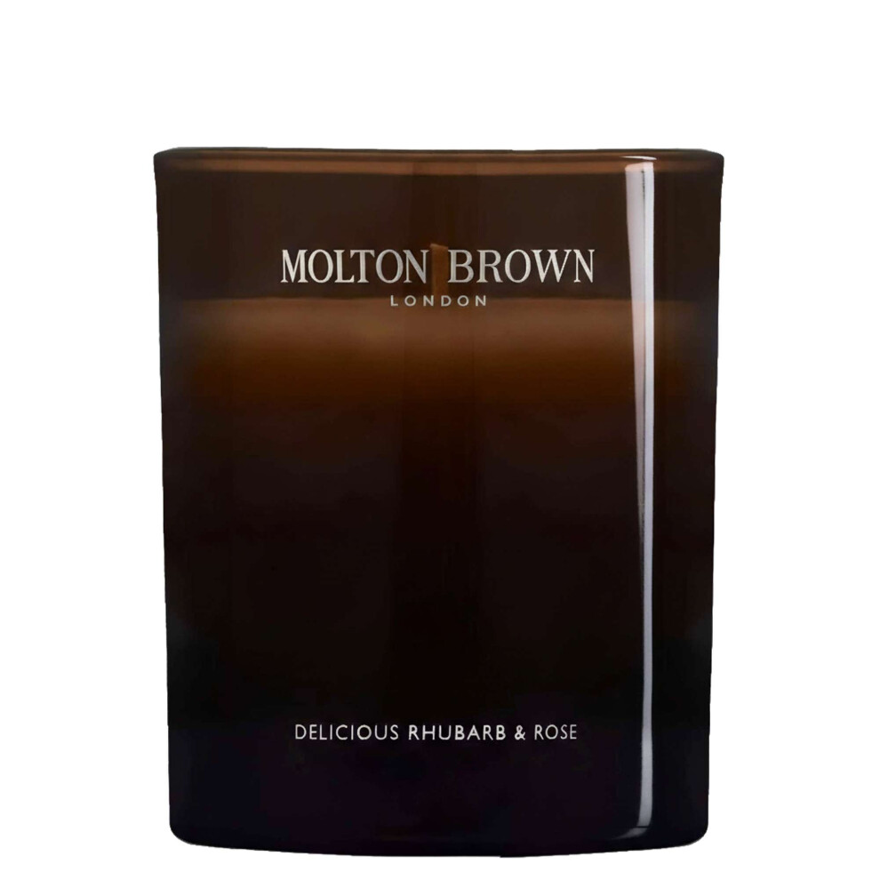 Molton Delicious Rhubarb & Rose Candle 190G Brown