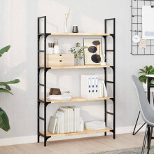 Berkfield Floating Shelves 4 pcs 80x20x2 cm Untreated Solid Wood Acacia