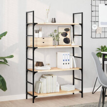 Berkfield Floating Shelves 4 pcs 100x30x2 cm Untreated Solid Wood Acacia