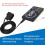 180 cm bil OBDII OBD2EOBD16-bens diagnostisk forlængeradapter til Mini 3