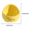 Ceramic Bird Feeder with Peony Pattern Yellow 2