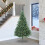Berkfield Artificial Pre-lit Christmas Tree Green 240 cm PVC 1