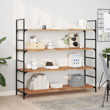 Berkfield Floating Shelves 3 pcs 120x40x2 cm Oil Finished Solid Wood Acacia