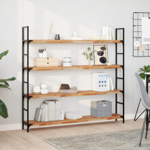 Berkfield Floating Shelf 120x20x4 cm Oil Finished Solid Wood Acacia
