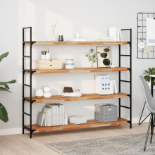Berkfield Floating Shelves 4 pcs 160x30x4 cm Oil Finished Solid Wood Acacia
