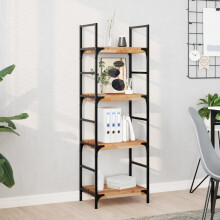 Berkfield Floating Shelves 4 pcs 60x30x4 cm Oil Finished Solid Wood Acacia