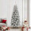 Berkfield Artificial Christmas Tree with 300 LEDs with Stand White 210 cm 1