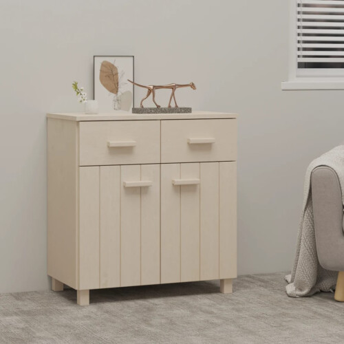 Berkfield Sideboard HAMAR Honey Brown 79x40x80 cm Solid Wood Pine