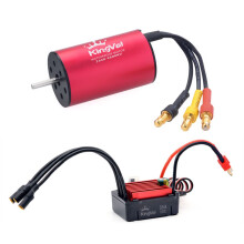 2440 4600KV Waterproof Brushless Motor and 35A ESC Combo for 1/16 RC Car, Torque 4Pole Power