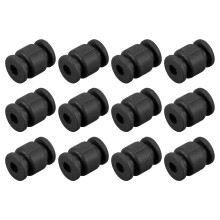 RC Damping Balls M3.5x13mm for FPV Quadcopter Gimbal Camera Mount, Flexible AntiVibration Rubber Balls (Black, 12 Pack)