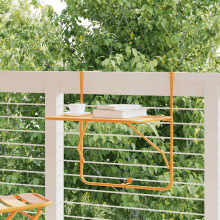 Berkfield Balcony Table Yellow 60x40 cm Steel