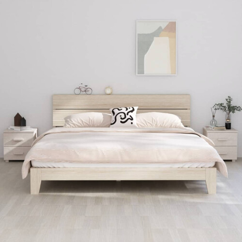 Berkfield Bedside Cabinets HAMAR 2 pcs White 40x35x44.5 cm Solid Wood