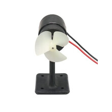 RC Boat Thruster 10V–20V DC Brushed Underwater Motor 1000KV Left Propeller Durable Nylon DIY Parts