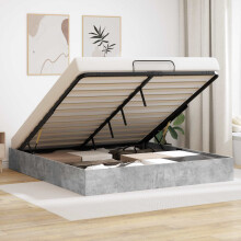 Berkfield Ottoman Bed Frame Concerte 203 x 180 x 25 cm Engineered Wood