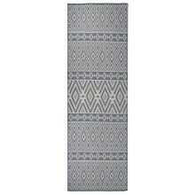 Berkfield Outdoor Flatweave Rug 80x250 cm Blue Stripes