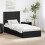 Berkfield Storage Bed with Headboard Black 75 x 190 cm Engineered Wood 1