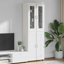 Berkfield Highboard FLORIN White 60 x 35 x 182 cm Engineered Wood
