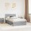 Berkfield Bed Frame Grey Sonoma 135 x 190 cm Engineered wood 1
