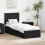 Berkfield Bed Frame Black and Silver 75 x 190 cm Engineered Wood 1