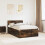 Berkfield Bed Frame Smoked Oak 120 x 190 cm Engineered Wood 1
