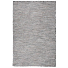 Berkfield Outdoor Flatweave Rug 120x170 cm Brown and Blue
