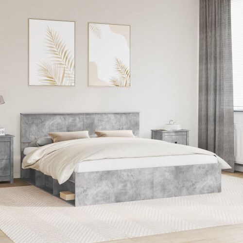 Berkfield Bed Frame with Headboard Concerte 180 x 200 cm Solid Pine Wood