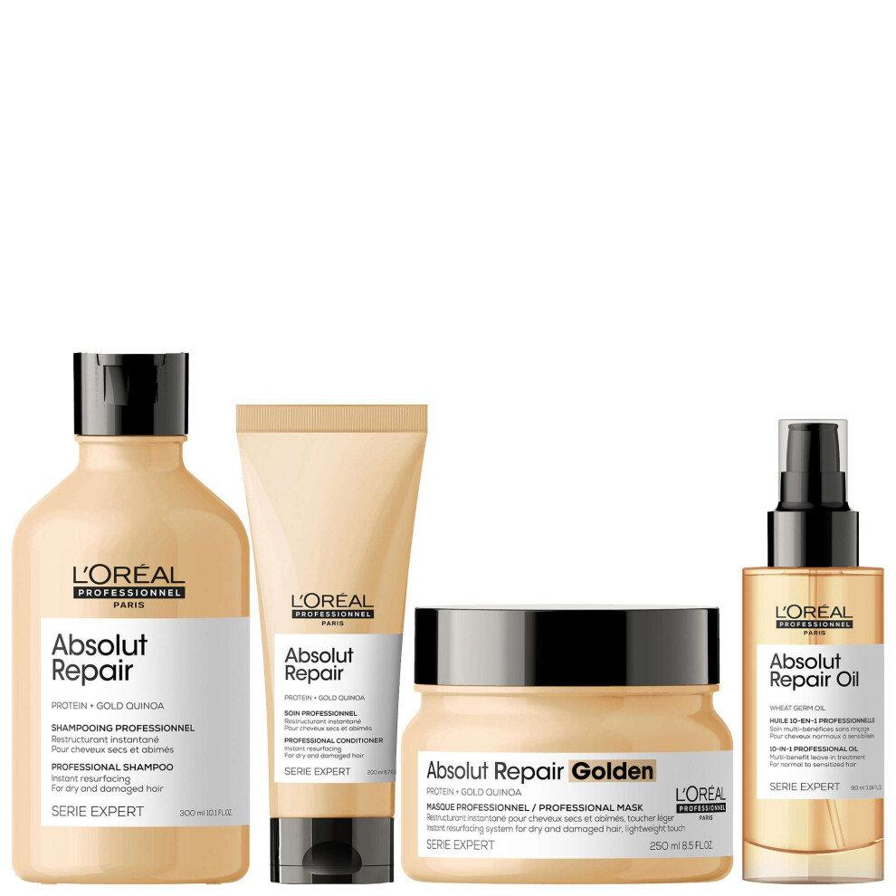 L'oreal Professionnel L'orã©Al Professionnel Absolut Repair Shampoo, Conditioner, Hair Mask & Hair Oil For Dry Hair