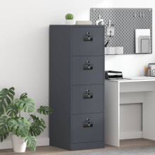 Berkfield File Cabinet with Drawer 2 pcs Anthracite 44 x 50 x 139 cm