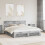 Berkfield Bed Frame Concrete Grey 200 x 200 cm Engineered Wood 1