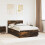Berkfield Bed Frame Smoked Oak 135 x 190 cm Engineered Wood 1