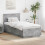 Berkfield Bed Frame Concrete Grey 70 x 190 cm Engineered Wood 1