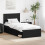 Berkfield Bed Frame with Headboard Black 90 x 190 cm Solid Pine Wood 1