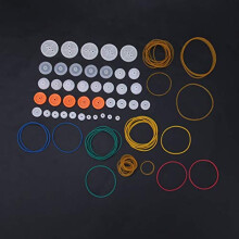 DIY Model Pulley Set 84pcs Belt Pulley Rubber Band Kit for Toy Car Robotics STEM Projects