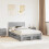 Berkfield Bed Frame Concrete Grey 120 x 200 cm Engineered Wood 1