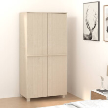 Berkfield Wardrobe HAMAR Honey Brown 89x50x180 cm Solid Wood Pine