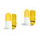 2Pcs Lightweight Windproof Compact Umbrella Yellow with Capsule Case 3