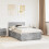 Berkfield Bed Frame Concrete Grey 120 x 190 cm Engineered Wood 1
