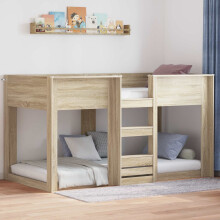 Berkfield Bunk Bed for Kids Sonoma Oak 80 x 200 cm Engineered Wood