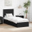 Berkfield Storage Bed with Headboard Black 75 x 190 cm Engineered Wood 1
