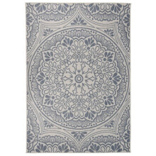 Berkfield Outdoor Flatweave Rug 160x230 cm Blue Pattern
