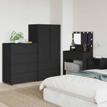 Berkfield Storage Cabinets Black 80 x 48 x 105 cm Engineered Wood
