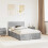 Berkfield Bed Frame Concrete Grey 135 x 190 cm Engineered Wood 1