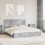 Berkfield Storage Bed Concrete Grey 200 x 200 cm Engineered Wood 1