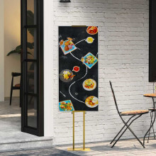 Berkfield Trade Show Displays 2 pcs Gold 30 x 23.5 x 210 cm Steel