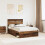 Berkfield Bed Frame with Headboard Old Wood 135 x 190 cm Solid Pine Wood 1