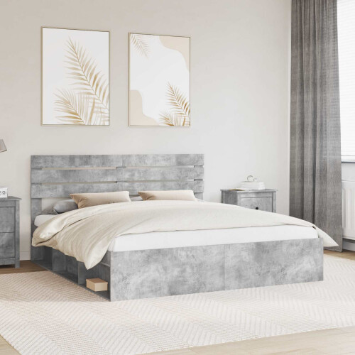 Berkfield Bed Frame with Headboard Concerte 180 x 200 cm Solid Pine Wood