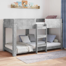 Berkfield Bunk Bed for Kids Concrete Grey 80 x 200 cm Engineered Wood
