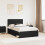 Berkfield Bed Frame with Headboard Black 120 x 200 cm Solid Pine Wood 1