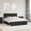Berkfield Bed Frame with Headboard Black 160 x 200 cm Solid Pine Wood 1