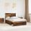 Berkfield Bed Frame with Headboard Old Wood 120 x 190 cm Solid Pine Wood 1